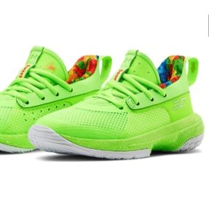 neon green stephen curry shoes